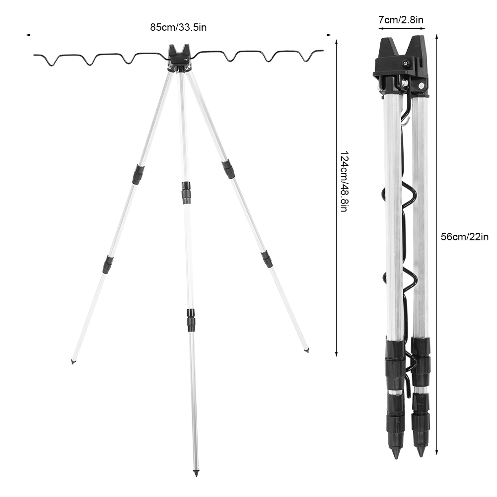 Suportes de Tripé para Varas d - Fishing Rod Pod avaliação e preço